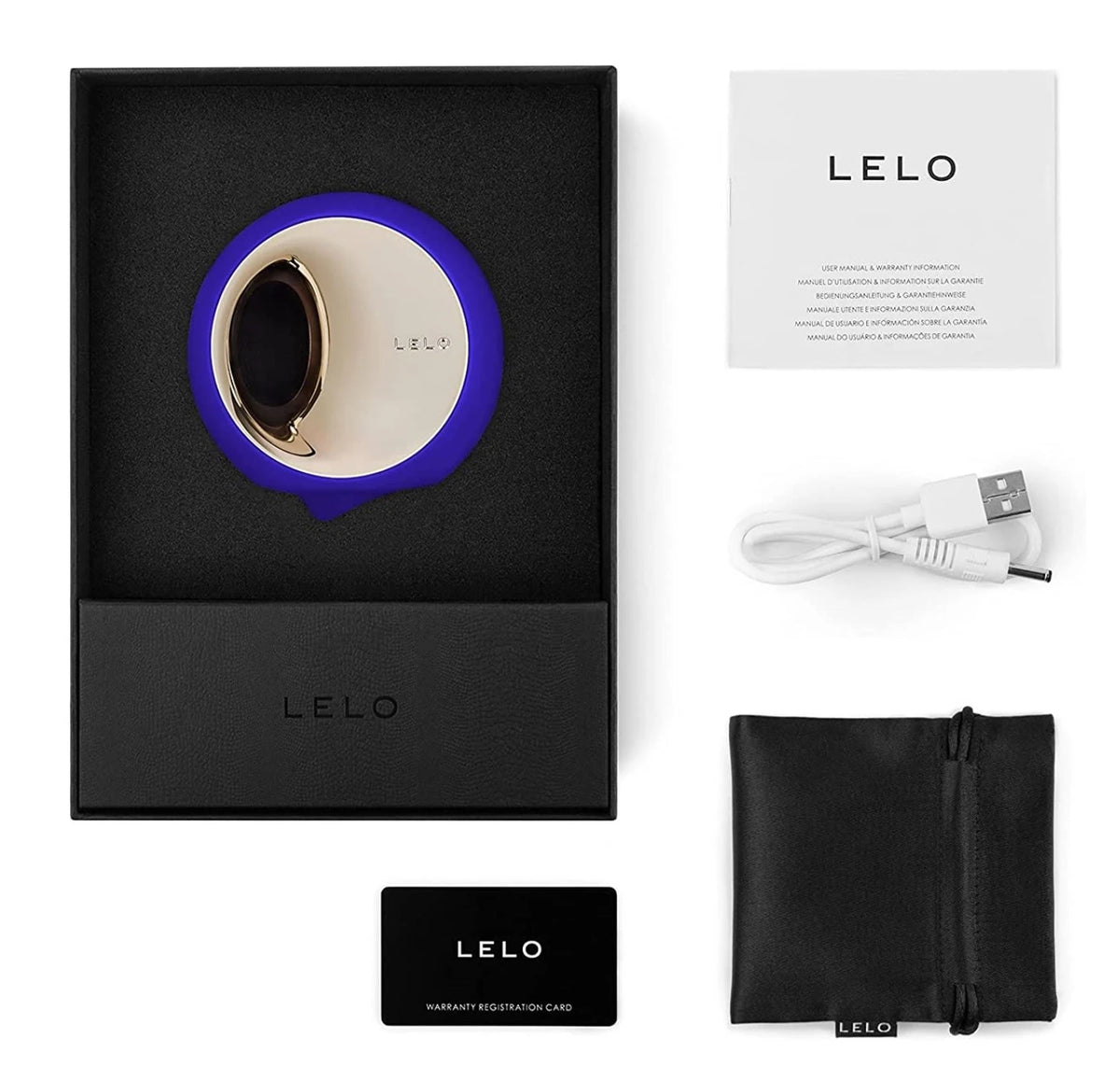 Lelo Ora 3 Şarj Edilebilir Oral Vibratör-Midnight Blue