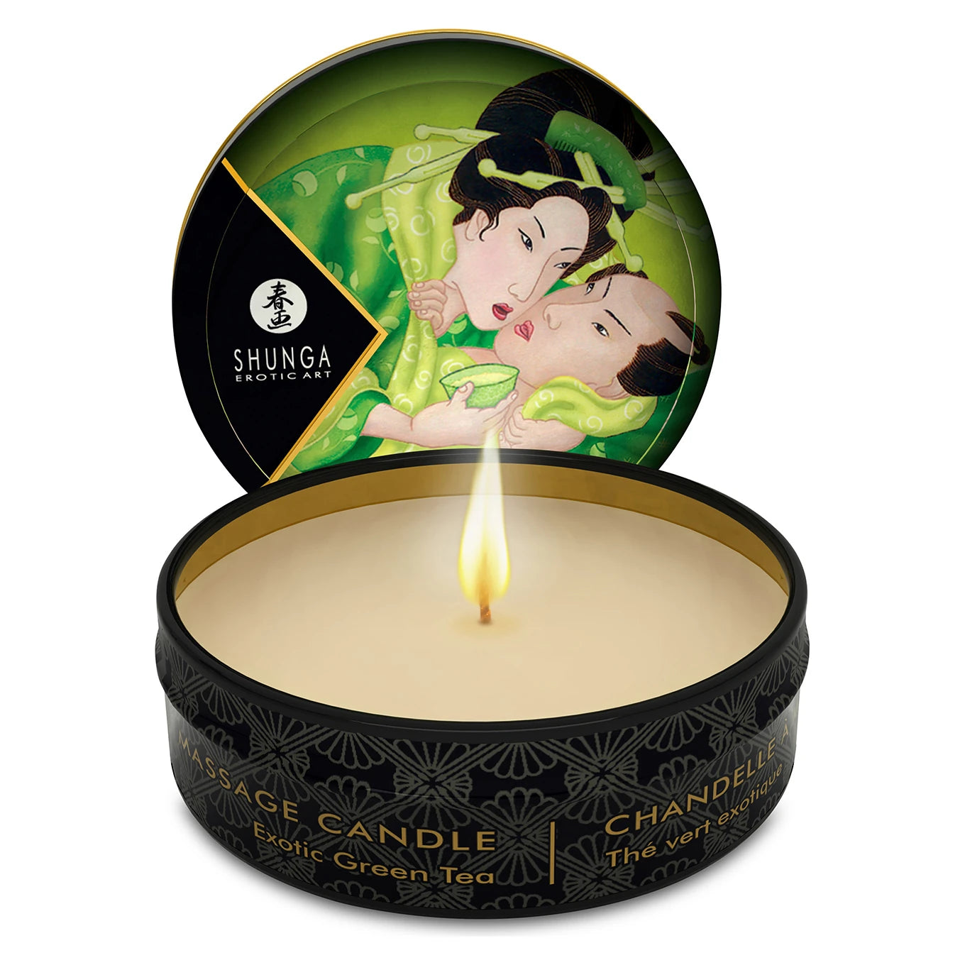 Shunga Mini Massage Candle Green Tea 30 Ml Erotik Masaj Mumu