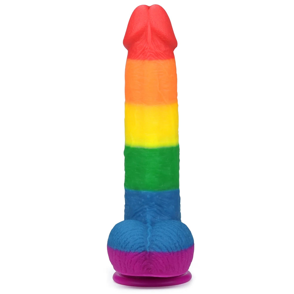 Lovetoy Prider Dildo 23 cm Renkli Soft Doku Realistik Penis LV410028