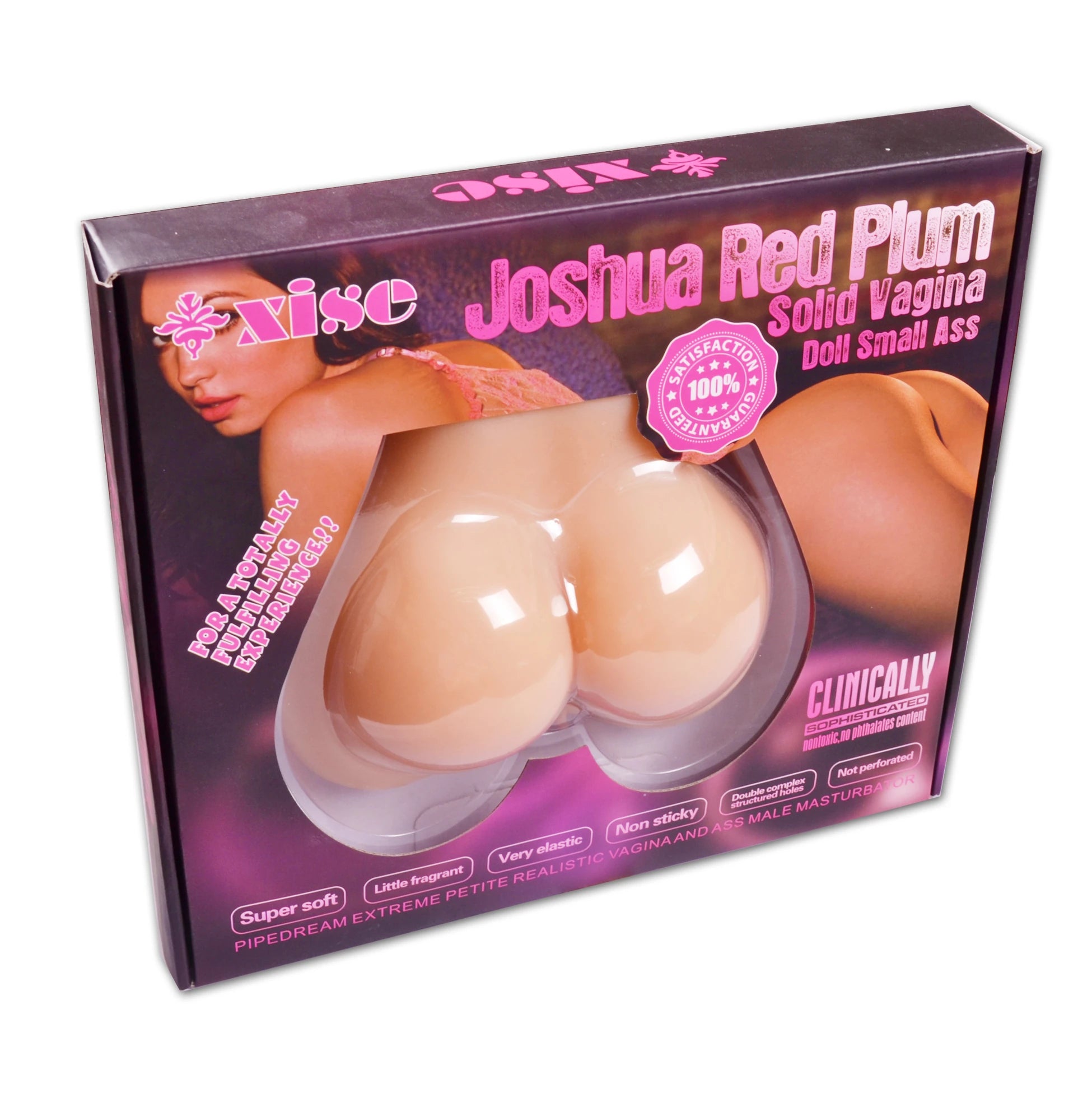 Xise Joshua Red Plum Masturbator ve Realistik Kalça XS-MA50004-Medium