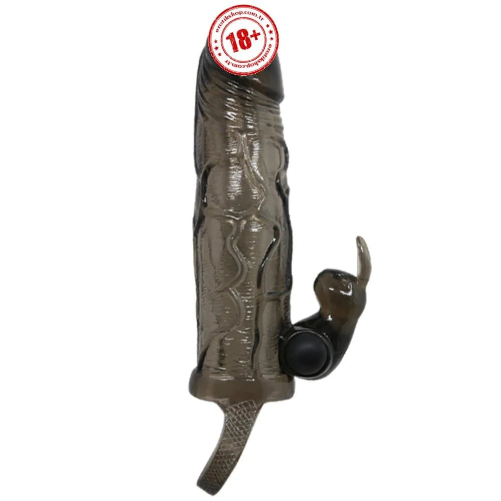 Baile Brave Man Penis Extension Klitoris Uyarıcılı Titreşimli Penis Kılıfı BI-026225-1