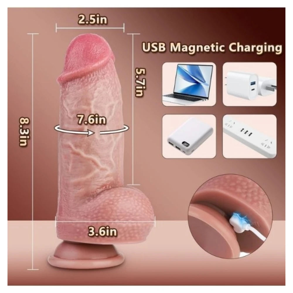 Frowzer Vibrating Dildo's Thrusting Huge Thick İleri Geri Hareketli Titreşimli Penis