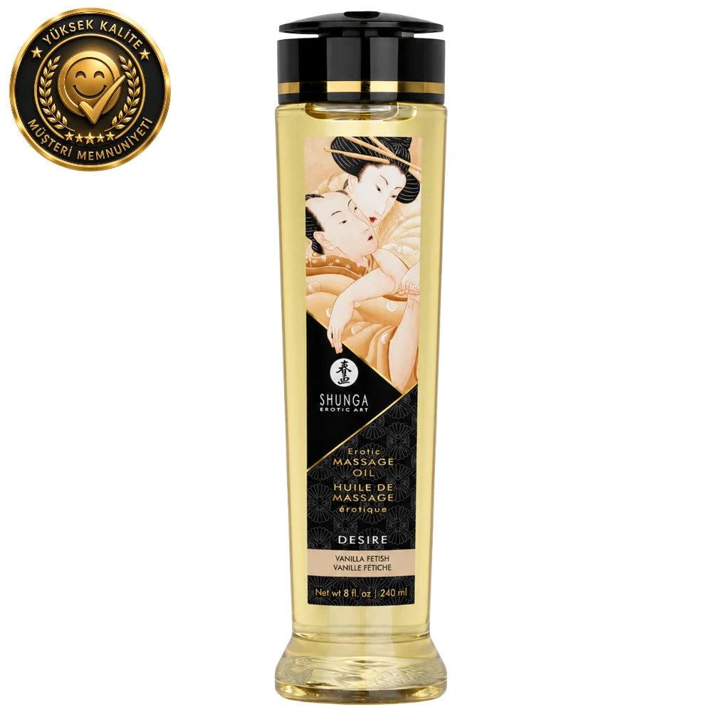 Shunga Massage Oil Sensation Vanilya Aromalı Isıtmalı Masaj Yağı 240 Ml.