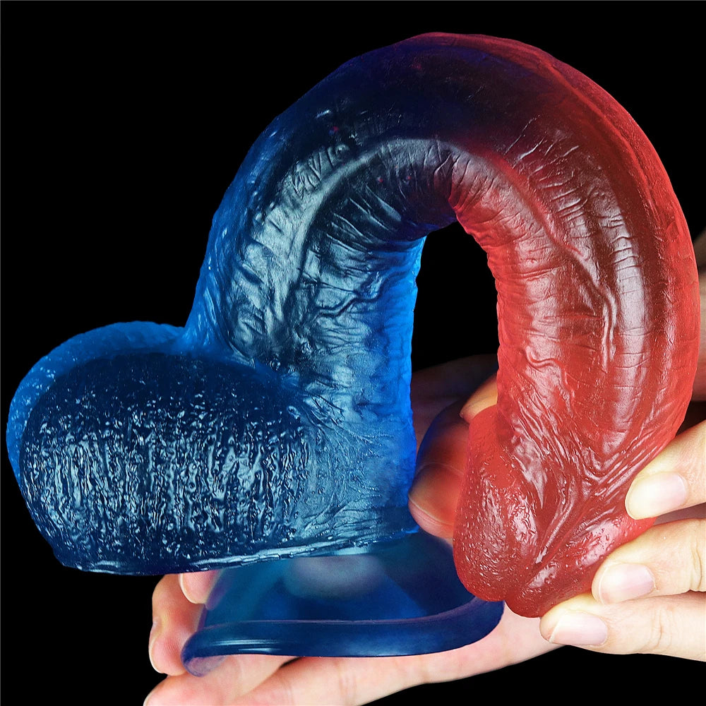 Lovetoy Dazzle Studs Jel Dildo 23 cm Realistik Penis LV318014