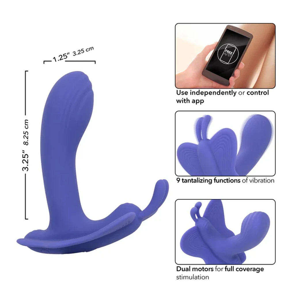 Calexotics Connect Venus Butterfly Telefon Kontrollü Vibratör