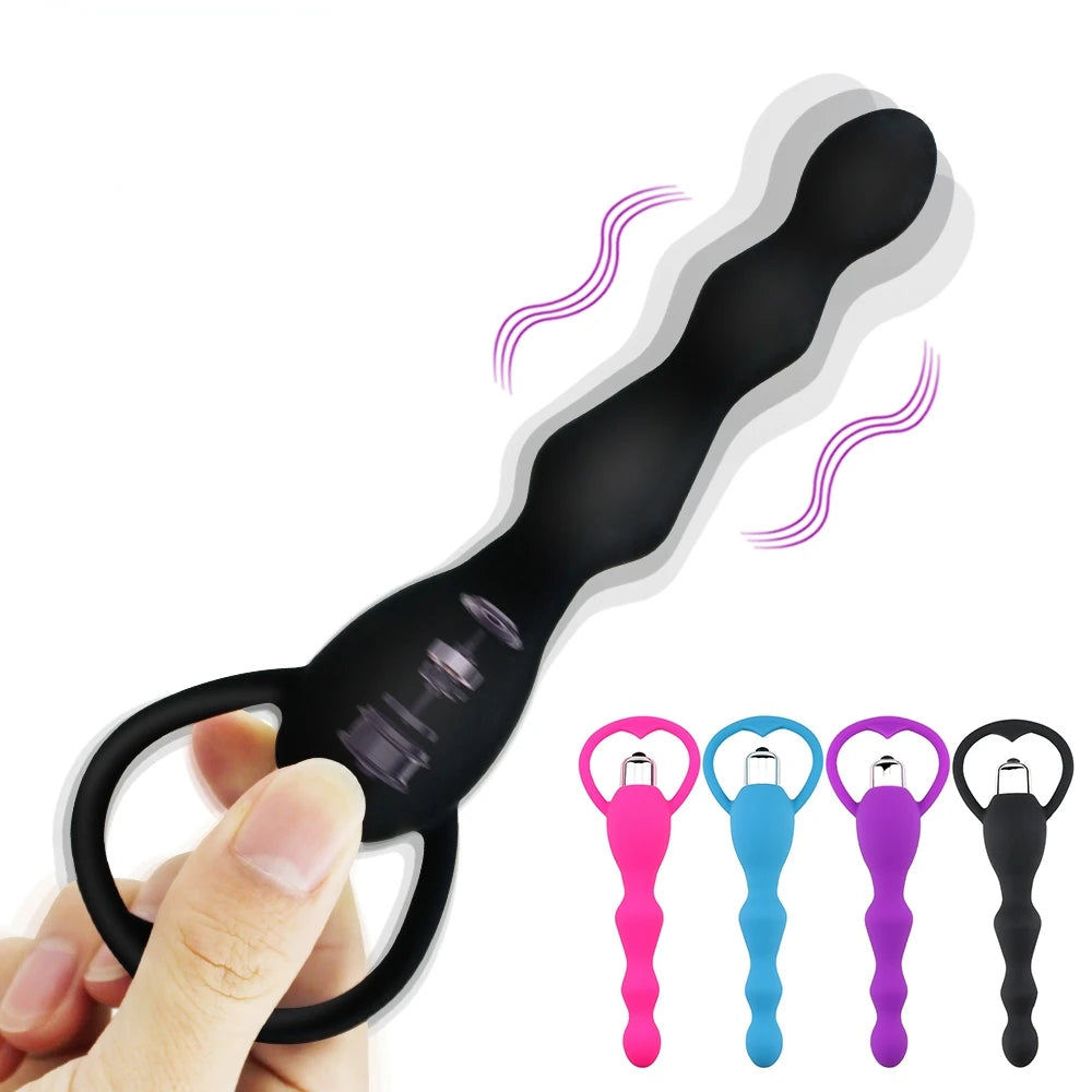 Frowzer Anal Fantasy Boğumlu 10 Mod Titreşimli Anal Vibratör-Black