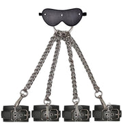 Erox Fetish Fantasy Series El-Ayak Bağlamalı Pozisyon Seti-siyah