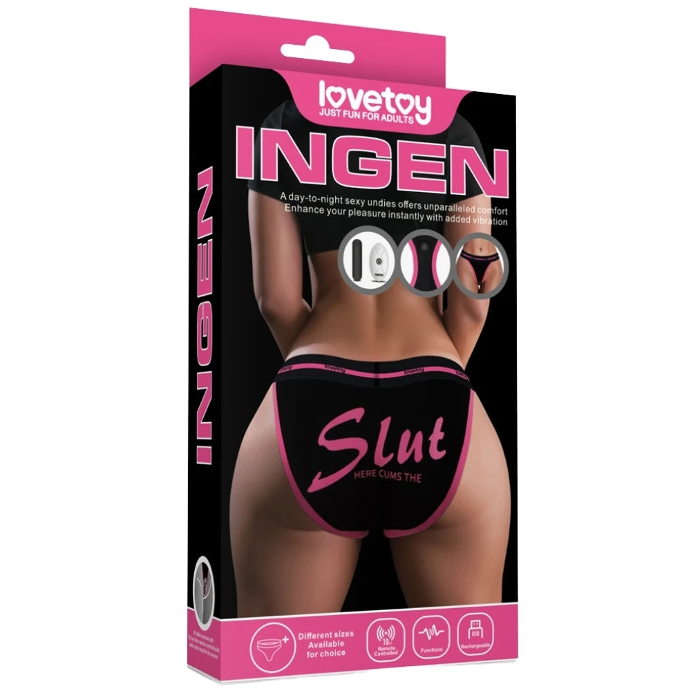 Lovetoy Printed Vibrating Sexy Panties XS/S Giyilebilir Vibratör LV770213A