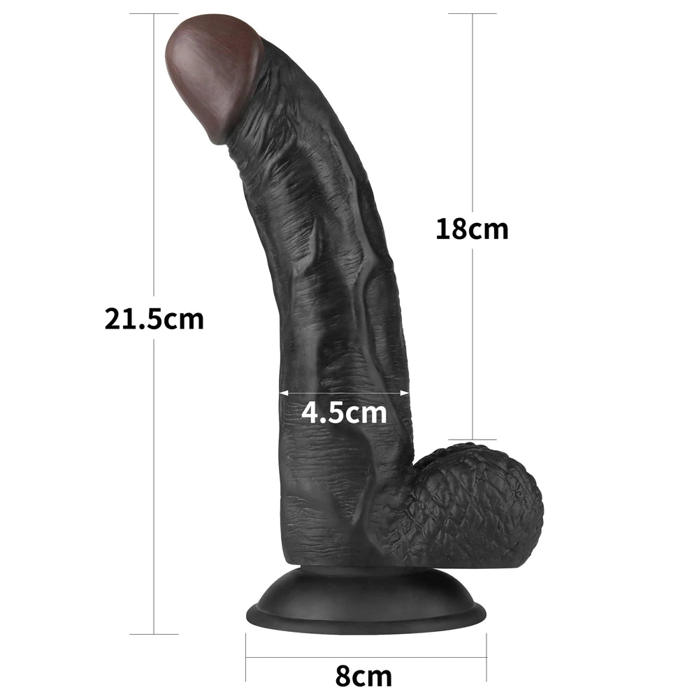 Lovetoy Easy Strapon 21.5 cm Kemerli Realistik Zenci Penis