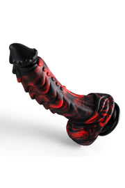 Monster 23 Cm Red Black Realistik Dildo