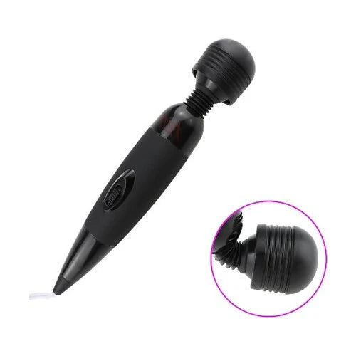 Frowzer Fairy Wand Güçlü Titreşimli Elektrikli Masaj Aleti-Black