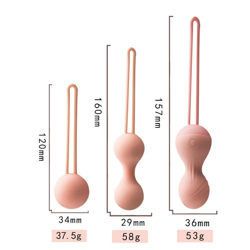 Frowzer Exuis Balls Set Uzaktan Kumanda Kegel Egzersiz Vibratörü