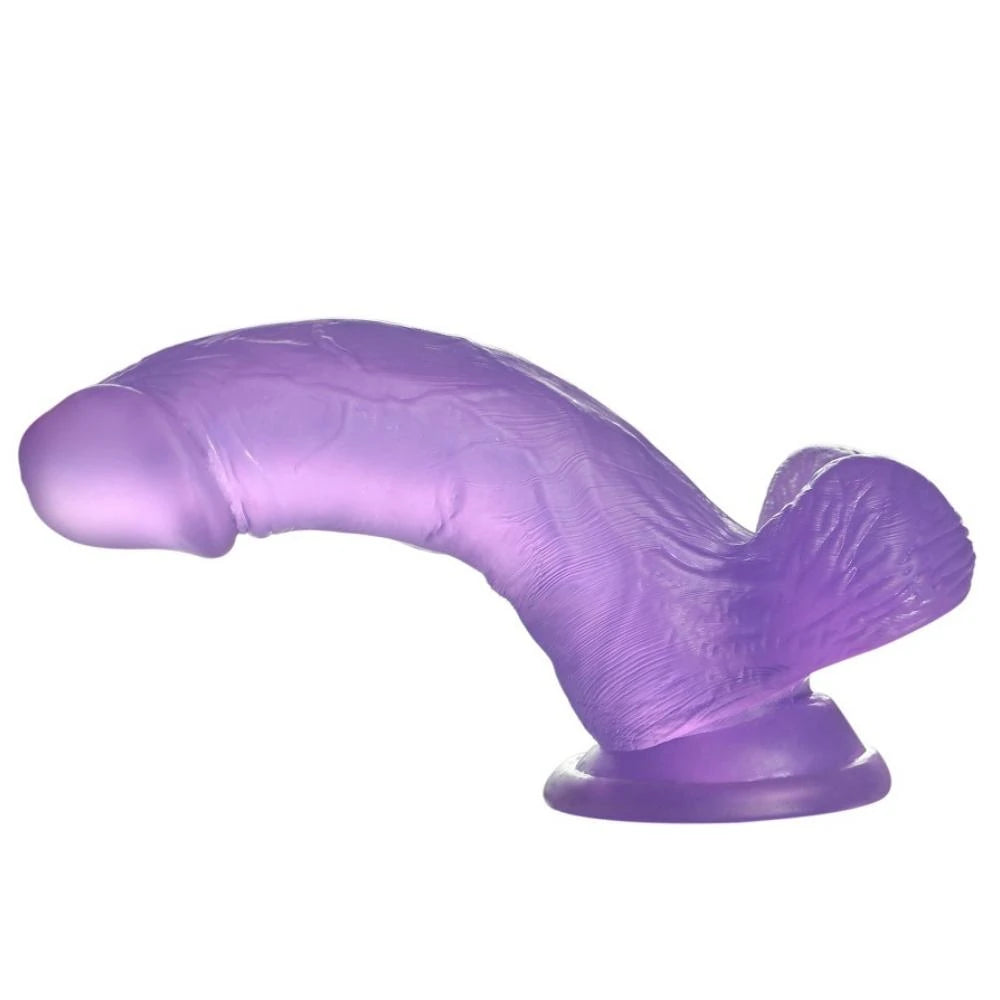 Lovetoy Jelly Studs Purple Small 15 cm Kemerli Jel Dildo LV3102