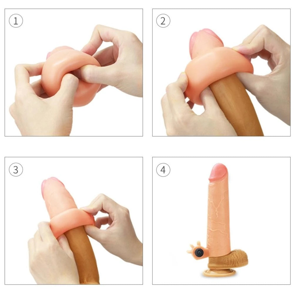 Lovetoy Nature Extender Natural Et Doku Titreşimli Penis Kılıfı LV414101