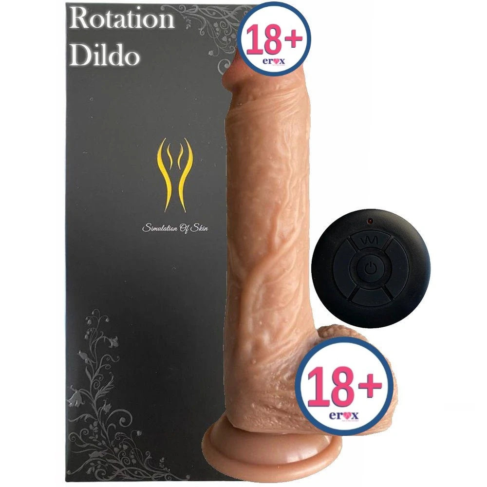 Simulation Of Skin Rotating Dildo 22 Cm Kemerli Dönebilen Hareketli Penis