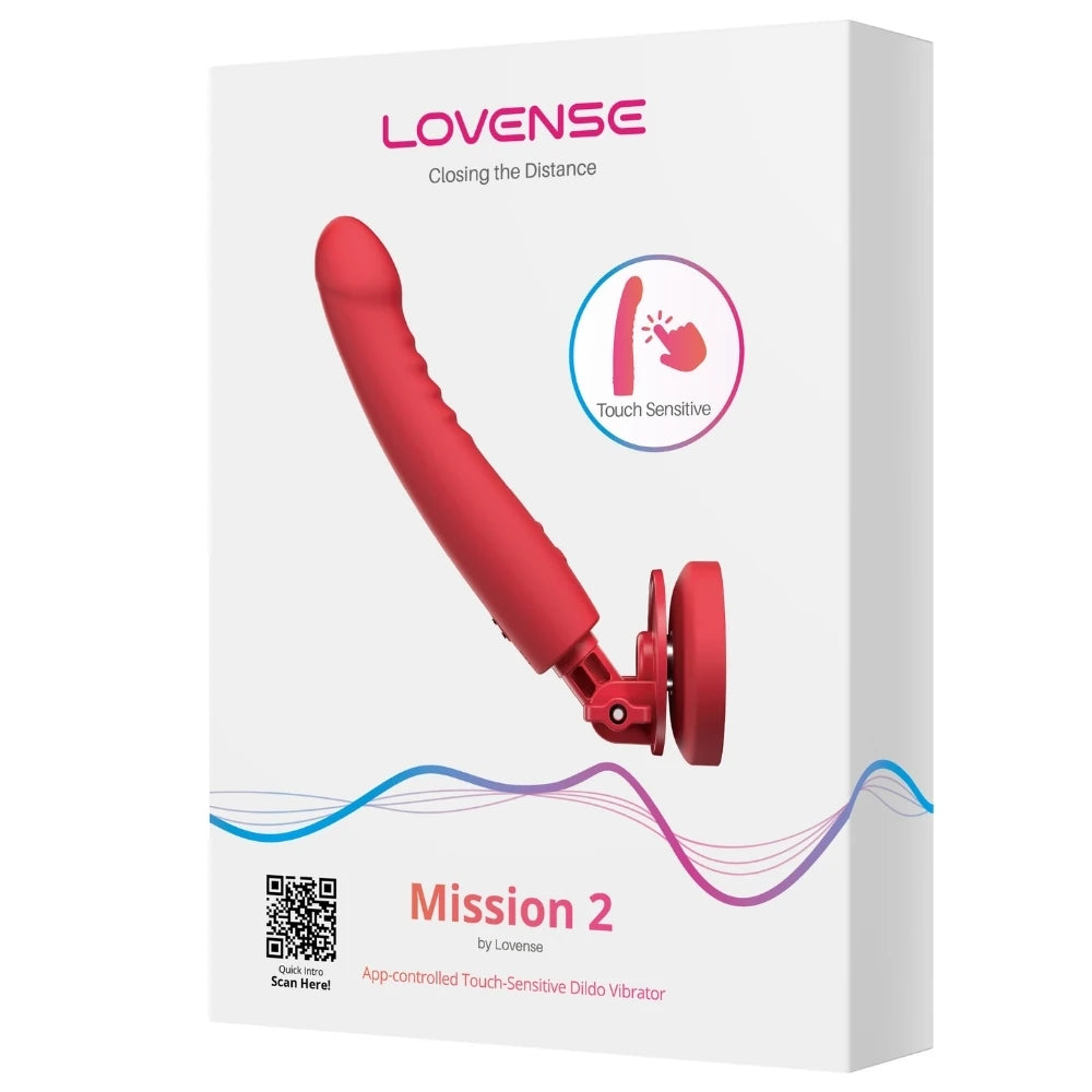 Lovense Mission 2 Telefon Kontrollü Vantuzlu Touch‑Sense Vibratör