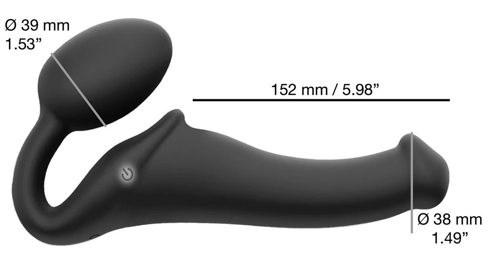 Strap-On Me Emiş Güçlü Uzaktan Kumandalı Strapless Vibratör-M