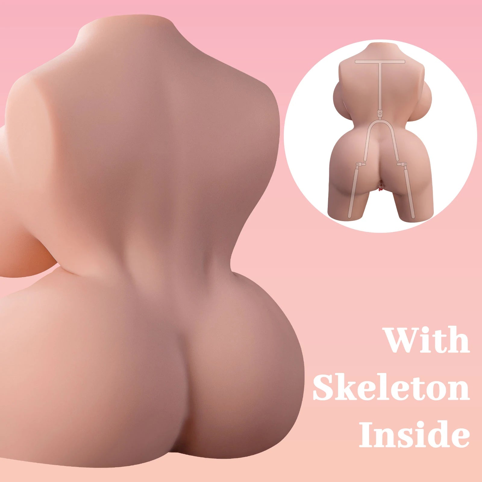 Shequ Frieda Vibrating Doll Titreşimli Yarım Vücut Masturbator SQ-MAV20067
