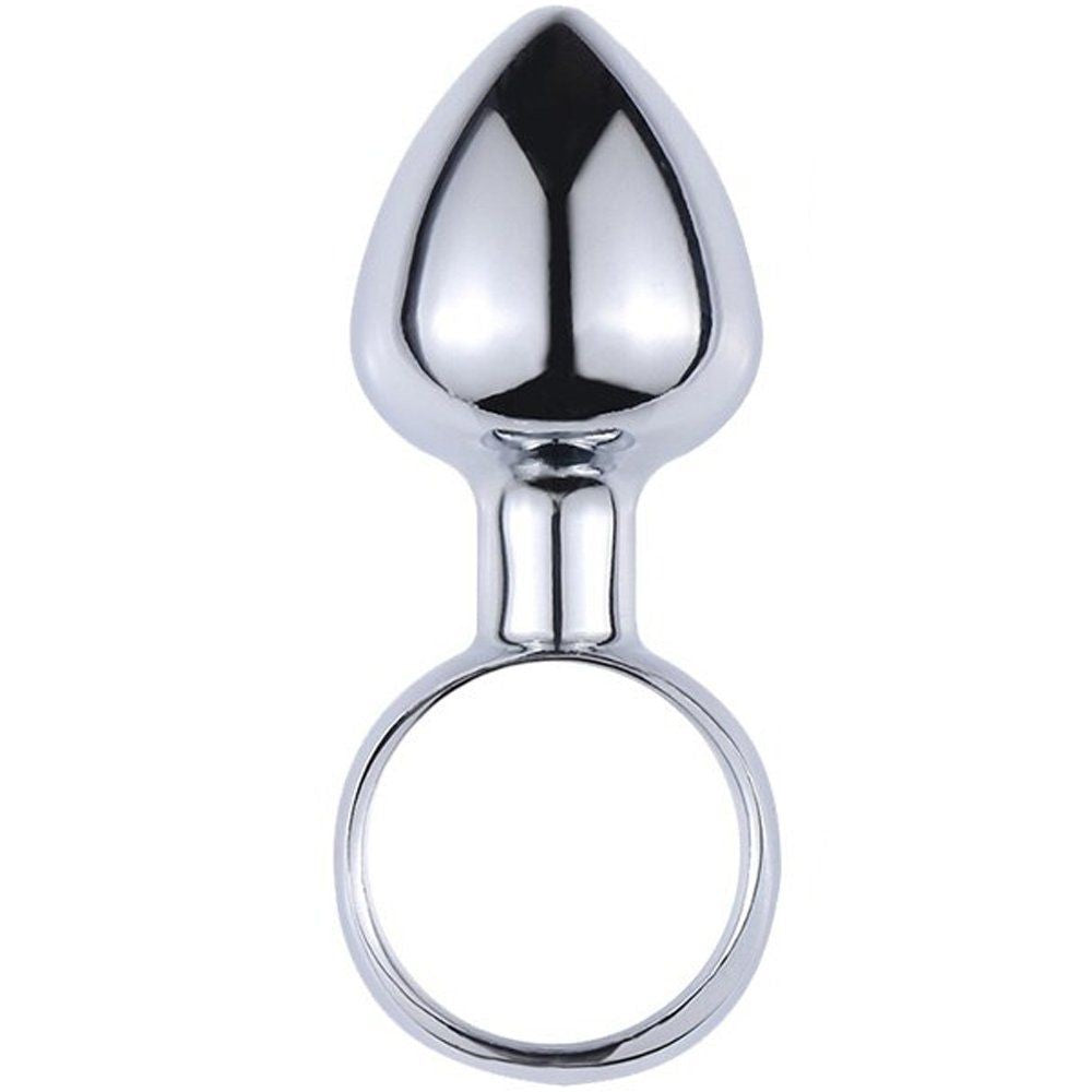 Erox Finger Large Metal Anal Plug