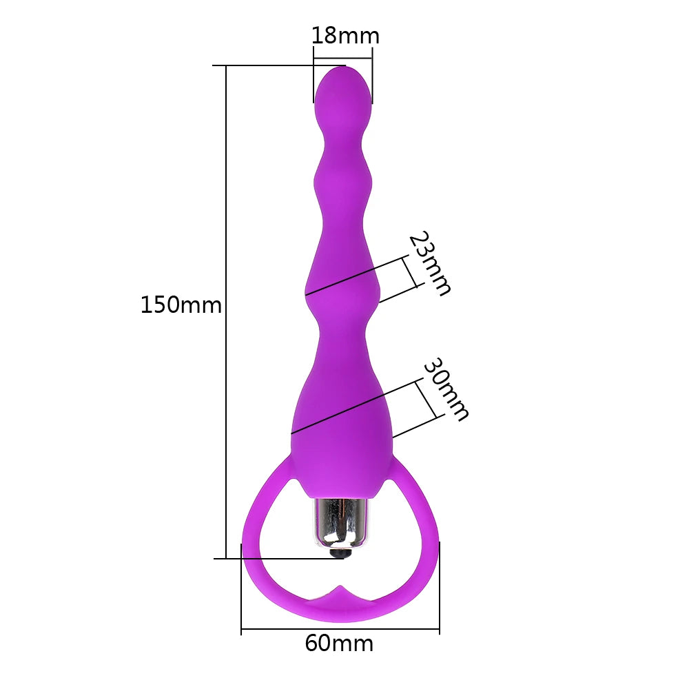 Frowzer Anal Fantasy Boğumlu 10 Mod Titreşimli Anal Vibratör-Purple
