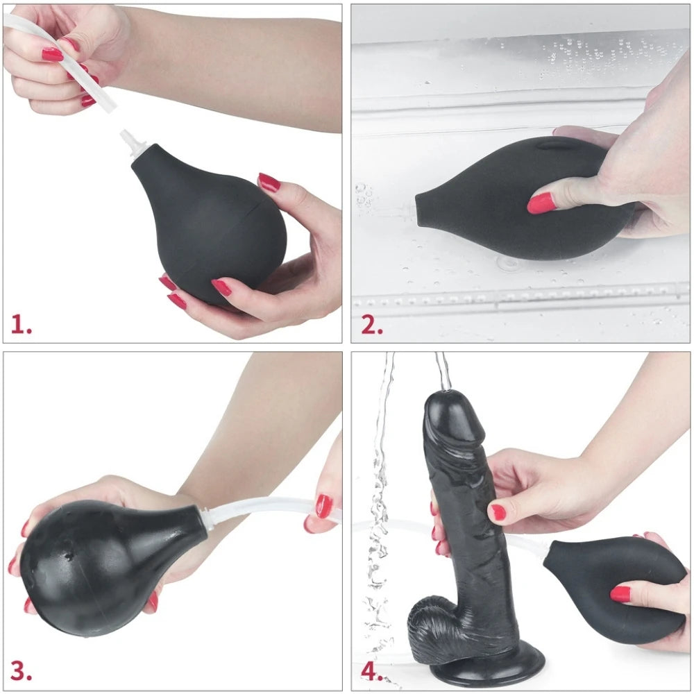 Lovetoy Squirt Extreme Dildo 28 Cm Boşalabilir Kemerli Realistik Penis LV116026