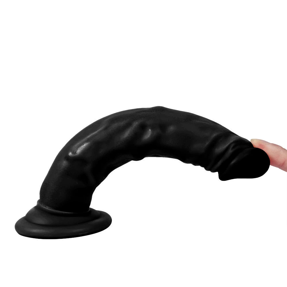 Xise Dildo Series Naturo 18.5 cm Realistik Penis XS-WBC10024-Black