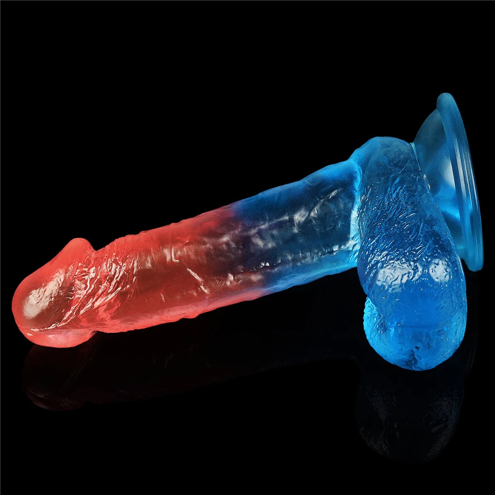 Lovetoy Dazzle Studs Dildo 19 cm Belden Bağlamalı Realistik Penis