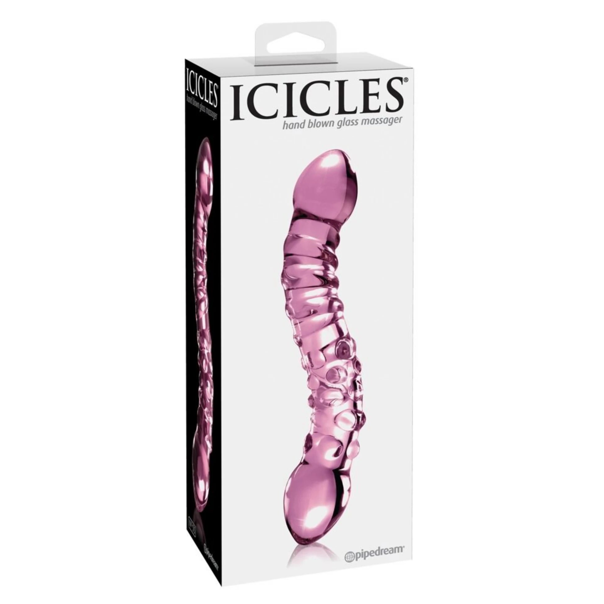 Pipedream İcicles No. 55 Hand Blown Glass Massager Cam Anal Plug