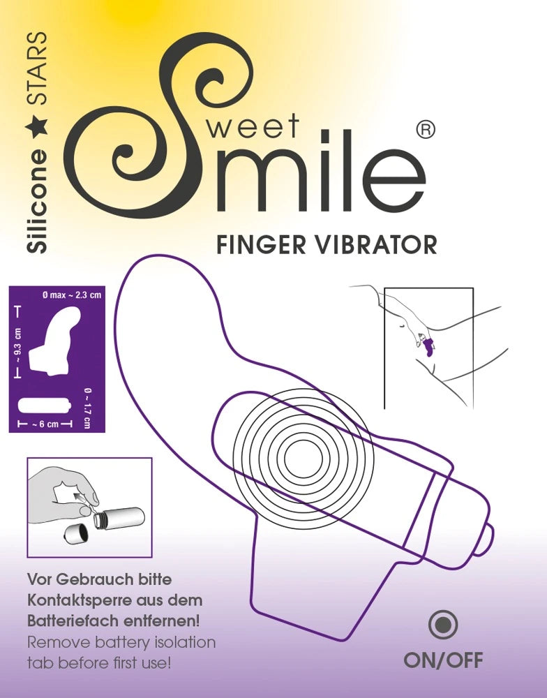 Sweet Smile Esnek Silikon G-Noktası Parmak Vibratörü