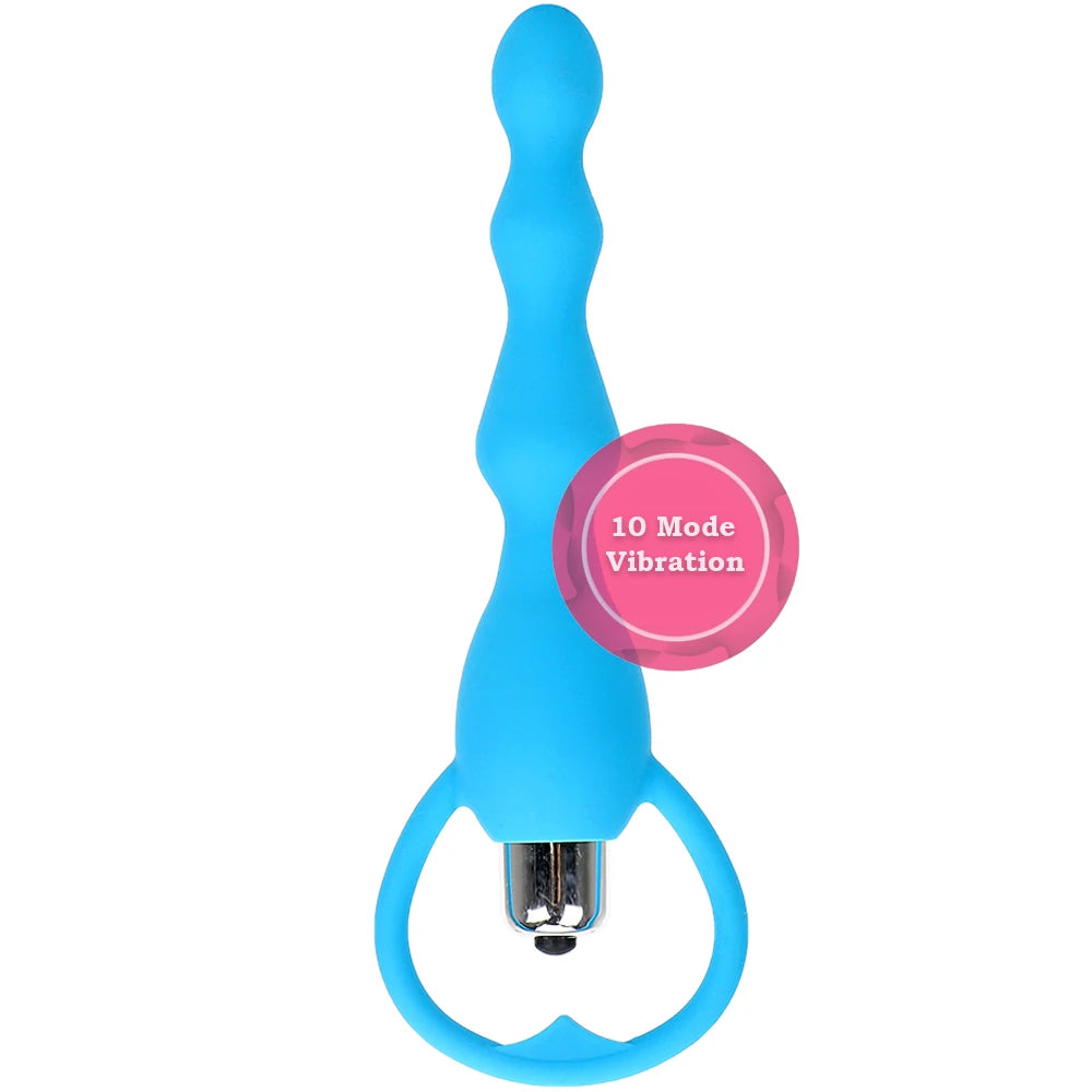 Frowzer Anal Fantasy Boğumlu 10 Mod Titreşimli Anal Vibratör-Blue