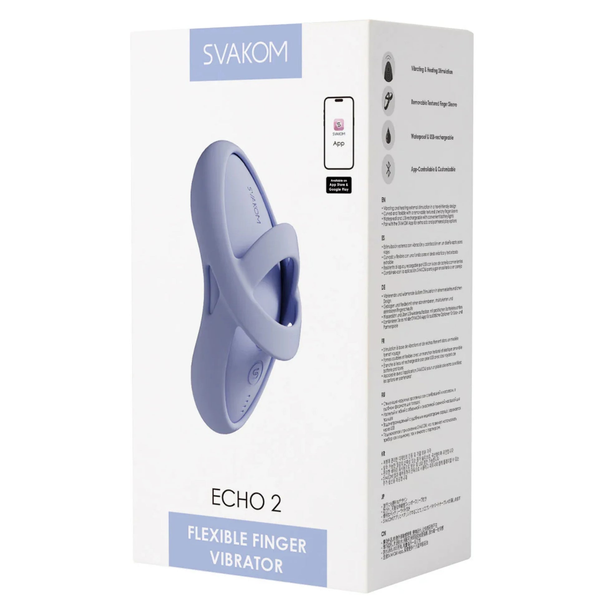 Svakom Echo 2 Isıtmalı Esnek Parmak Vibratörü