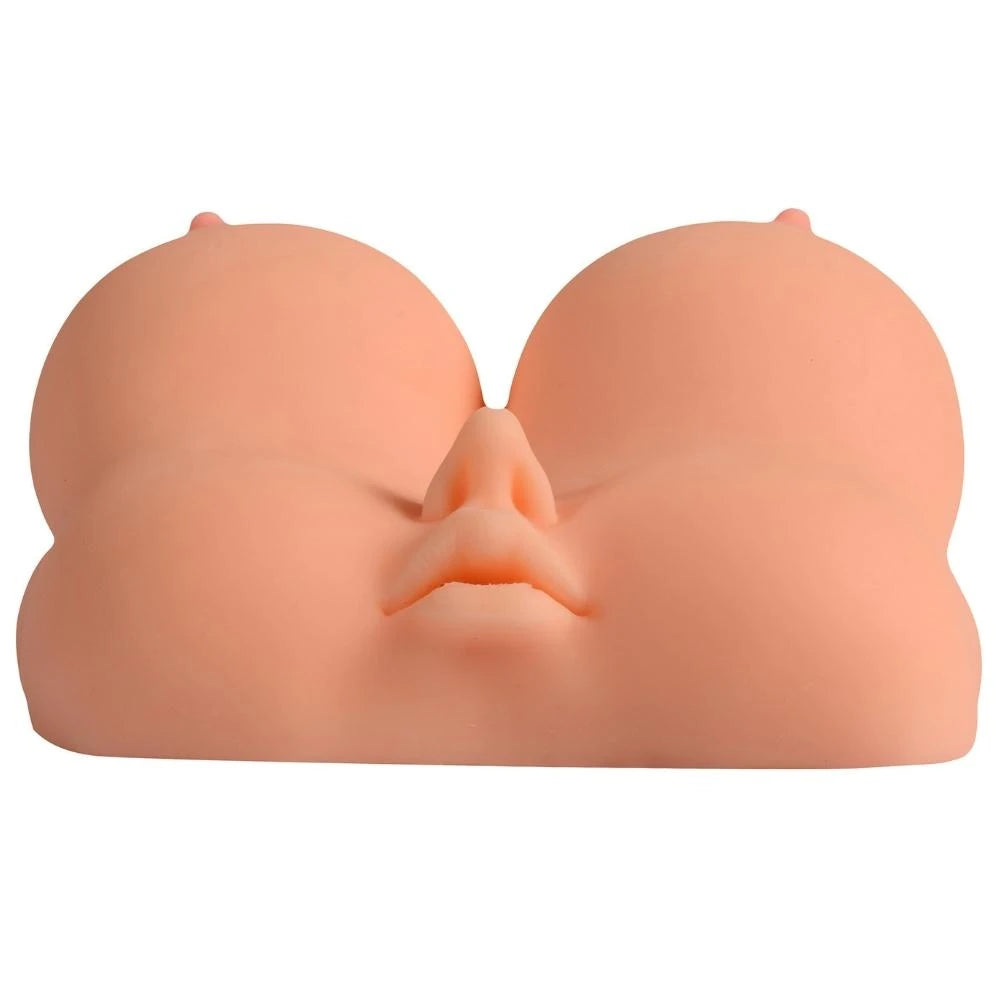 Shequ Elegant Oral ve Vajinal Göğüslü Masturbator