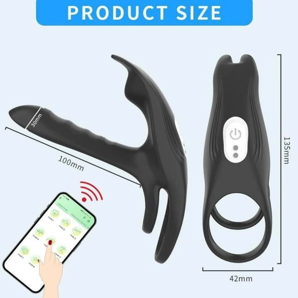 Frowzer The Cock Ring Alex Telefon Kontrollü ve G Spot Uyarıcı Penis Halkası