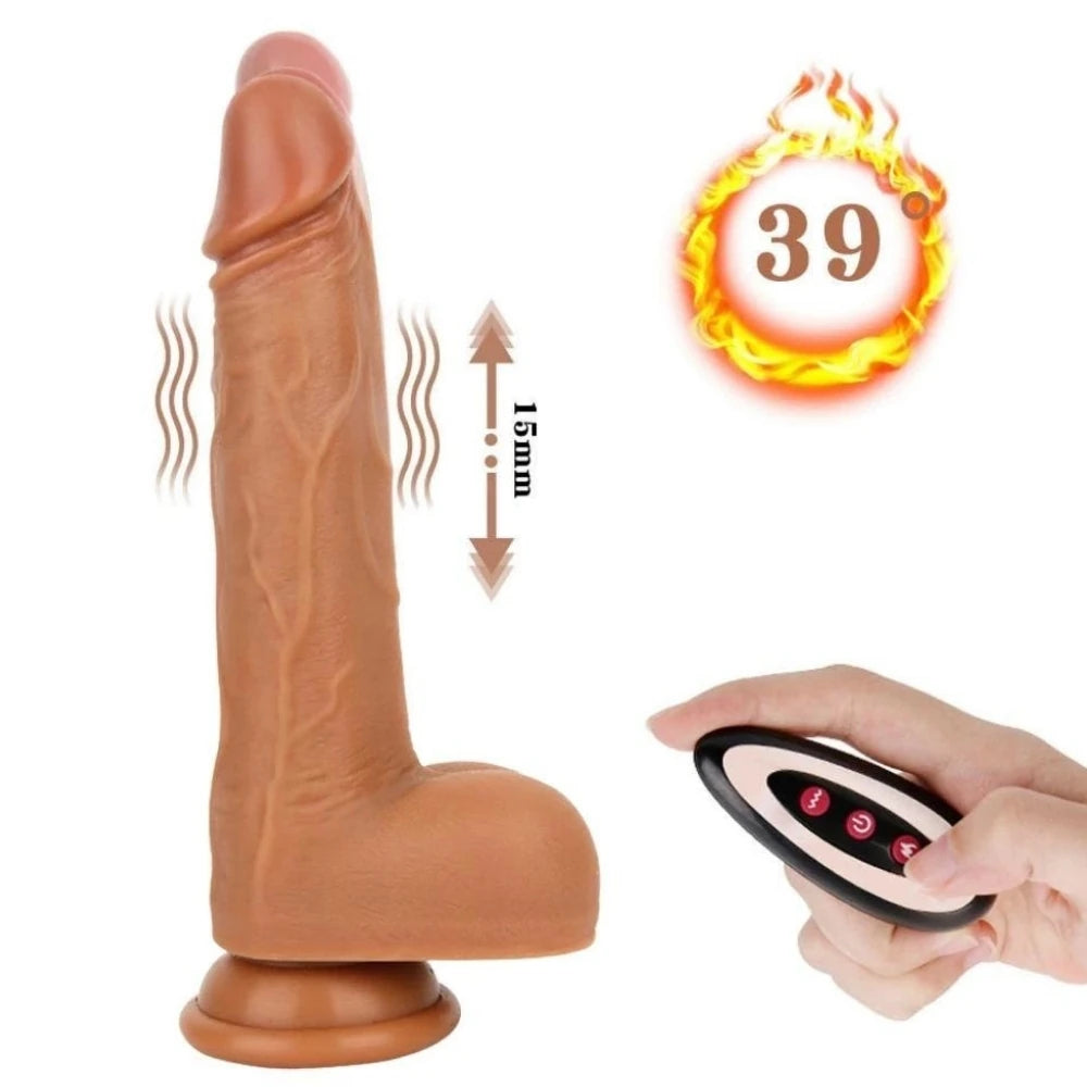 Marcelo Natural Dildo 22 Cm İleri Geri Hareketli Kemerli Realistik Penis