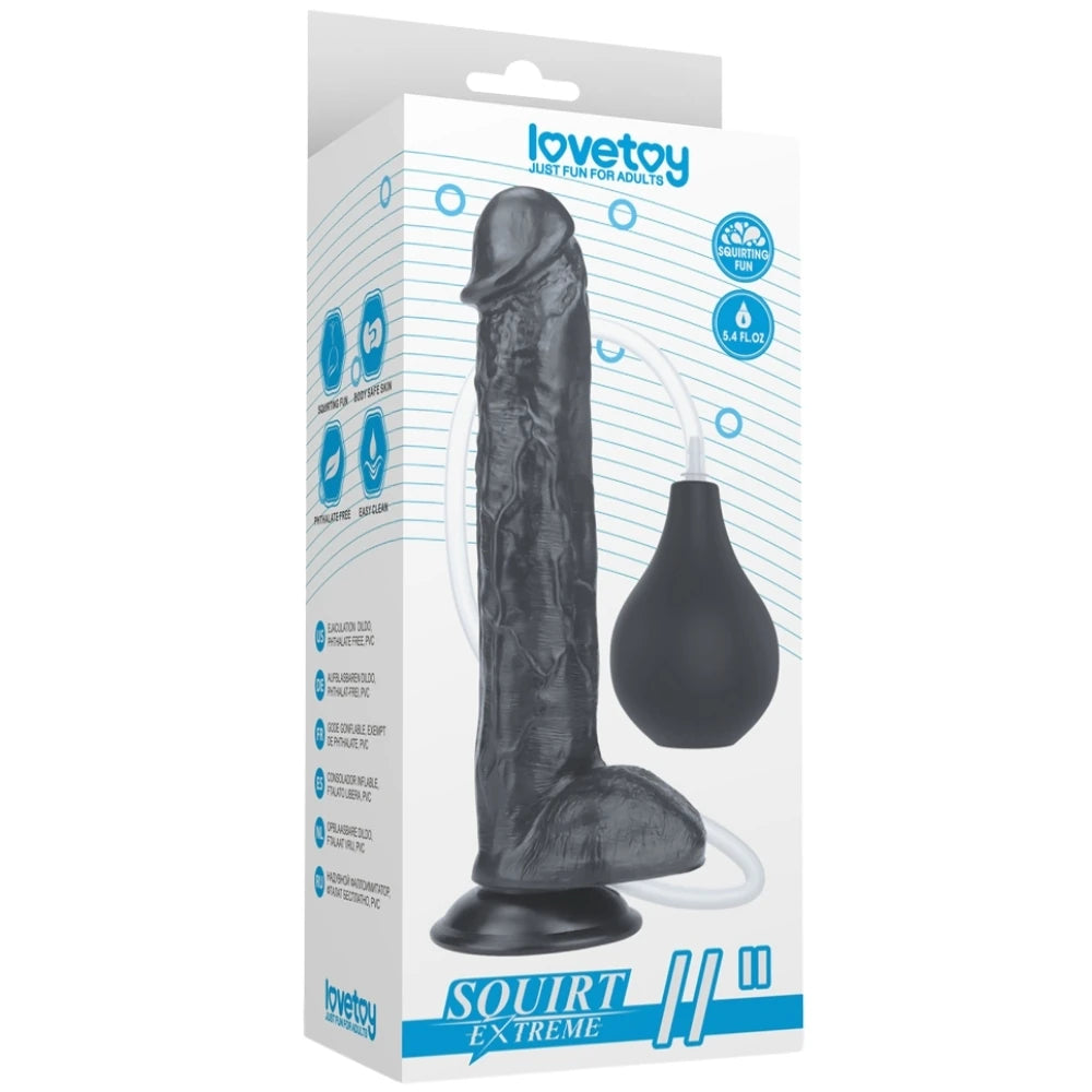 Lovetoy Squirt Extreme Dildo 28 Cm Boşalabilir Kemerli Realistik Penis LV116026