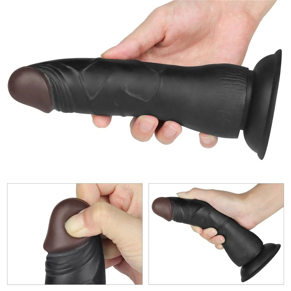Lovetoy Easy Strapon 19 cm Kemerli Testissiz Zenci Penis