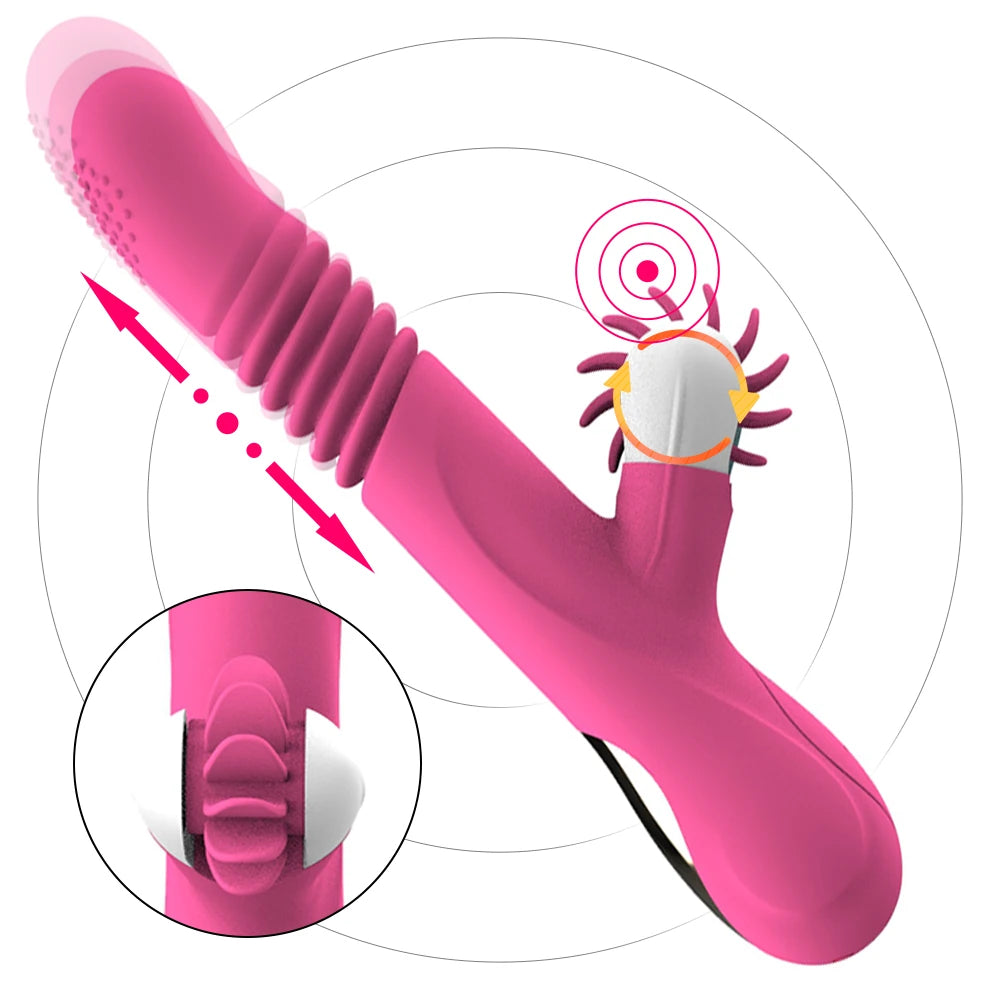 Frowzer Licking Life İleri Geri Hareketli Klitoral Stimülasyon Vibratör-Pink
