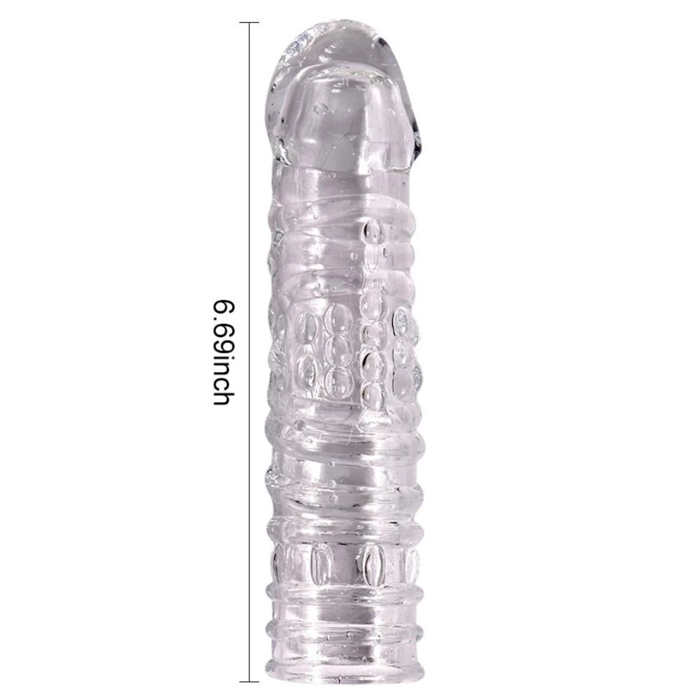 Shequ Noel Silikon Şeffaf Penis Kılıfı