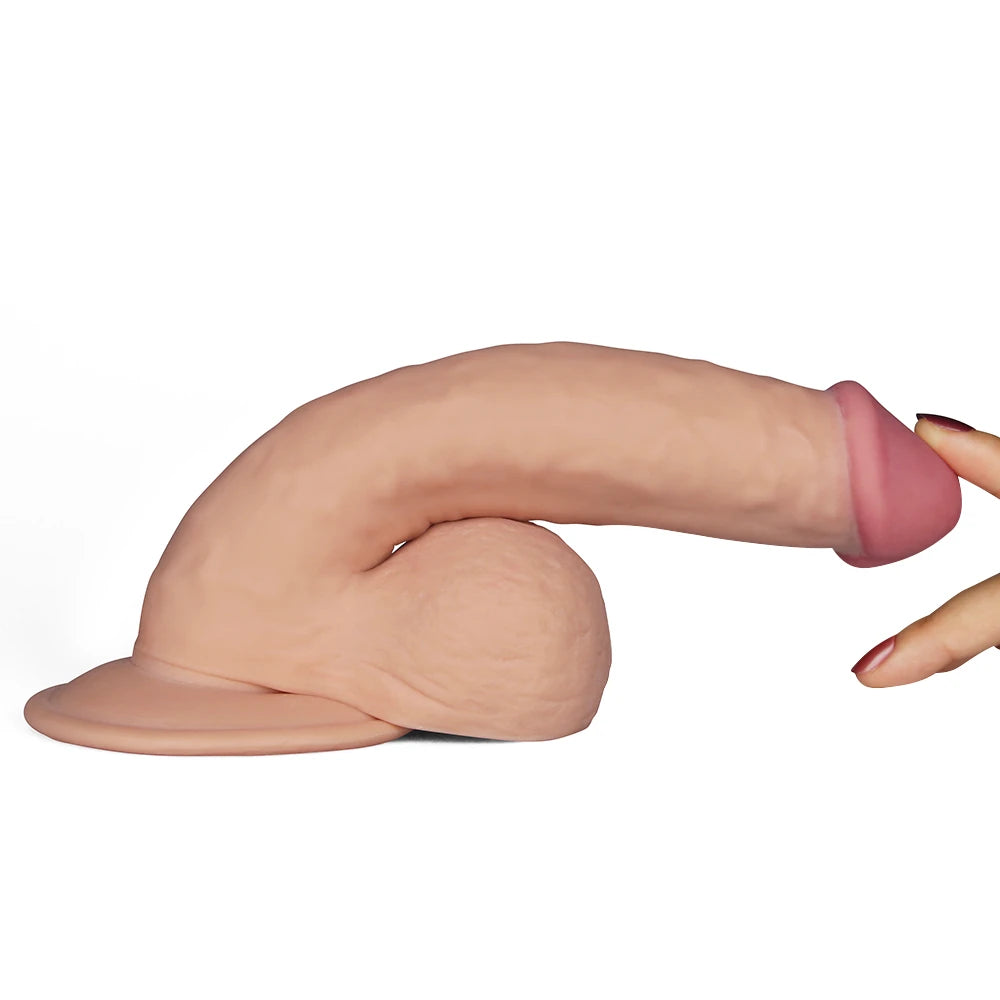 Lovetoy The Ultra Soft Dude Dildo Belden Bağlamalı Realistik Vibratör 20 Cm