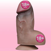 Lovetoy Dual Layered Platinum Silicone 18 Cm Gerçekci Kalın Realistik Penis