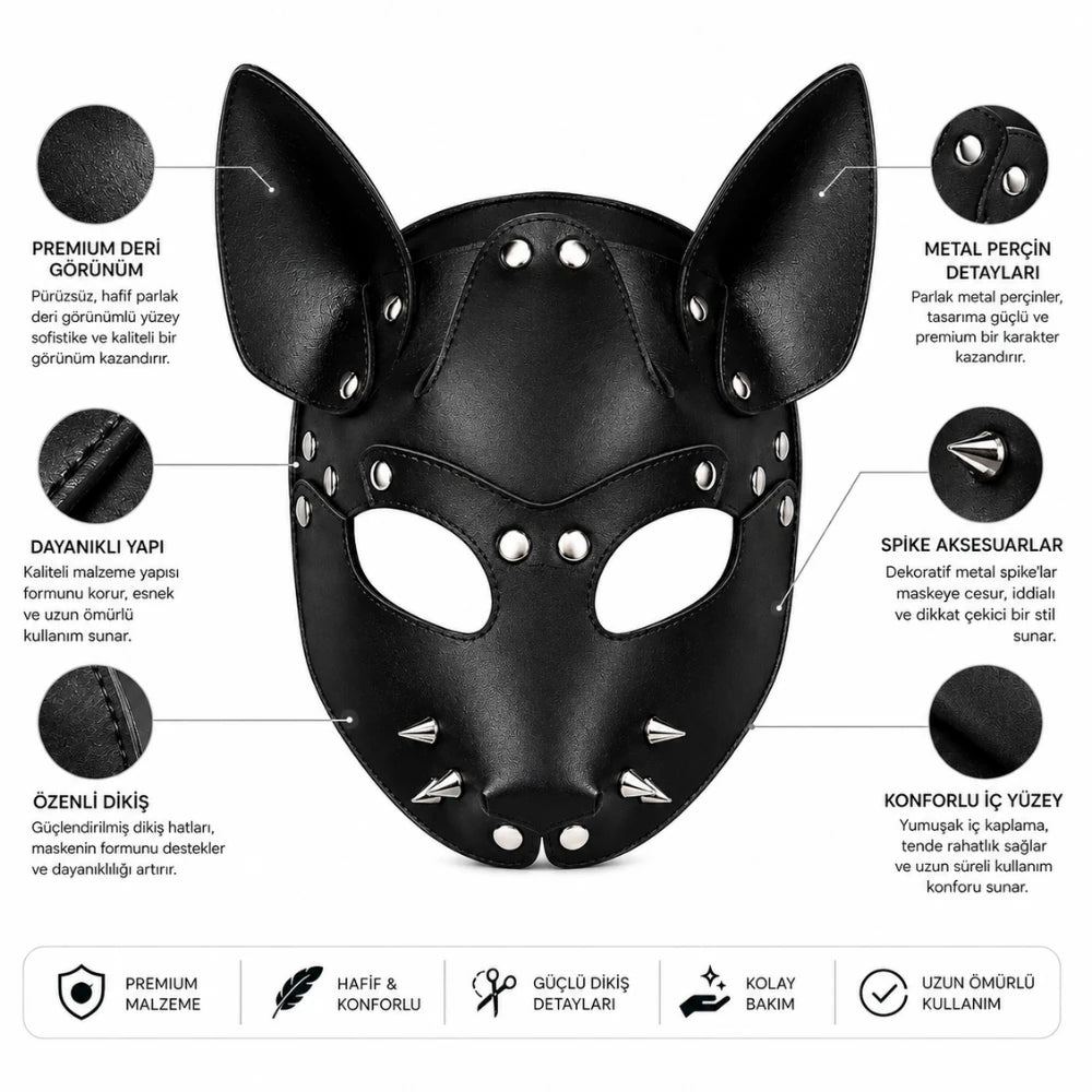 Frowzer Fetish Fantasy Series Wolf Mask Kurt Maskesi