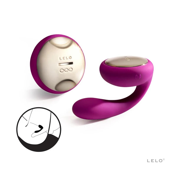 Lelo İda Uzaktan Kumandalı Hareketli Giyilebilir Vibratör-Deep Rose