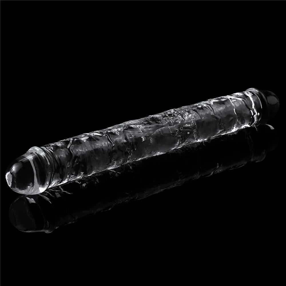 Lovetoy Flawless Clear 30 cm Double Dildo Çift Taraflı Penis LV310018