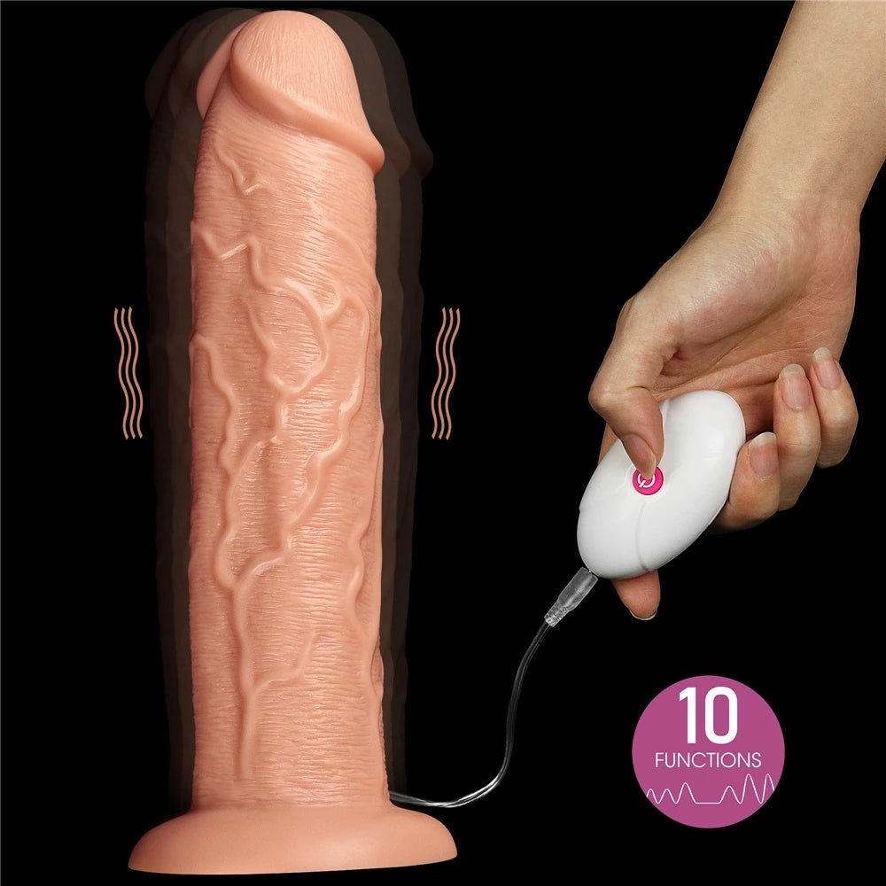 Lovetoy Realistic Dong Vibrating Dildo 28 Cm Büyük Realistik Titreşimli Penis LV111121