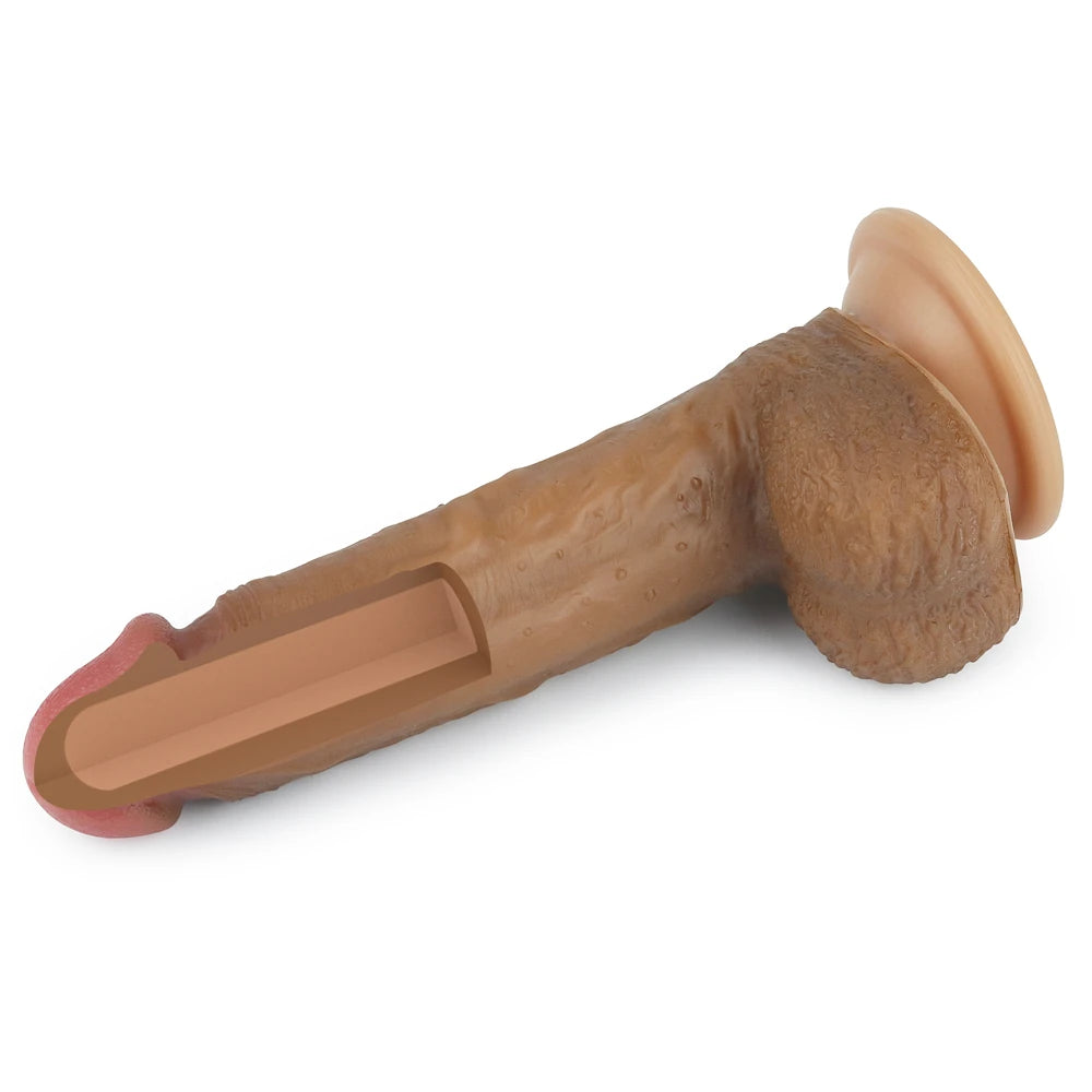 Lovetoy Dual Layered Silicone Cock 21.5 cm Realistik Penis LV4003B