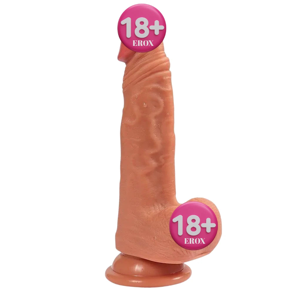 Dildo Series Evan Çift Katmanlı Ultra Yumuşak 19.5 Cm Realistik Penis