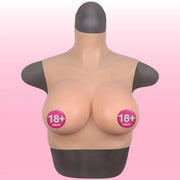 Bodysuit Crossdresser Askılı Giyilebilir Silikon Göğüs L Beden