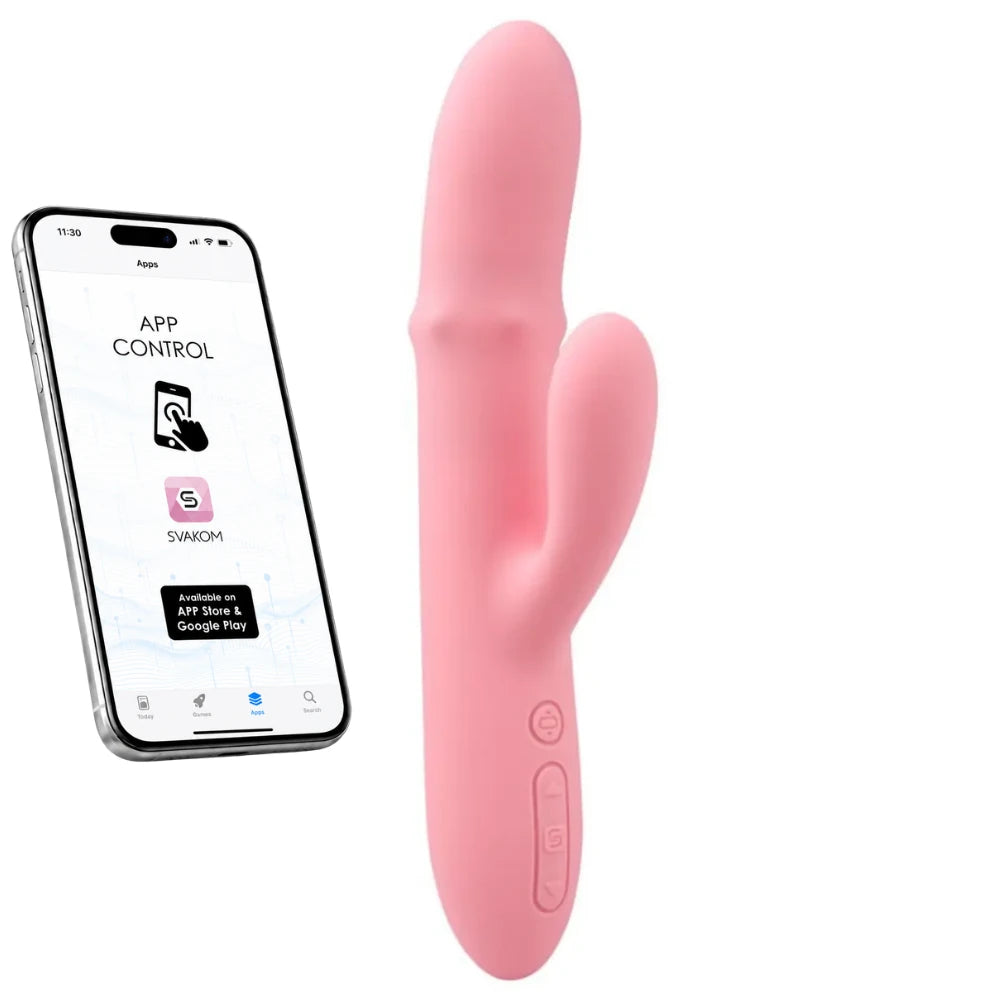 Svakom Mora Neo Telefon Kontrollü Boncuk Hareketli Rabbit Vibratör