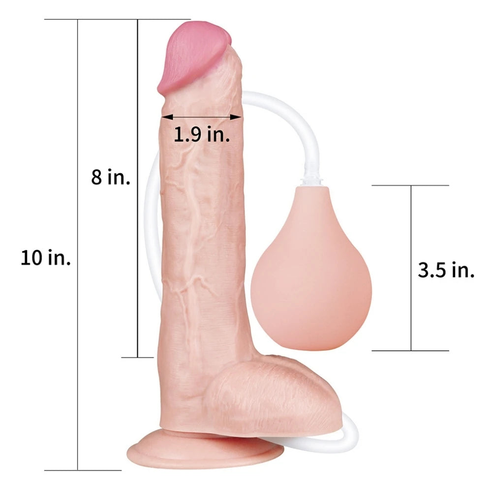 Lovetoy Squirt Extreme Dildo 25 Cm Boşalabilir Realistik Penis LV116022