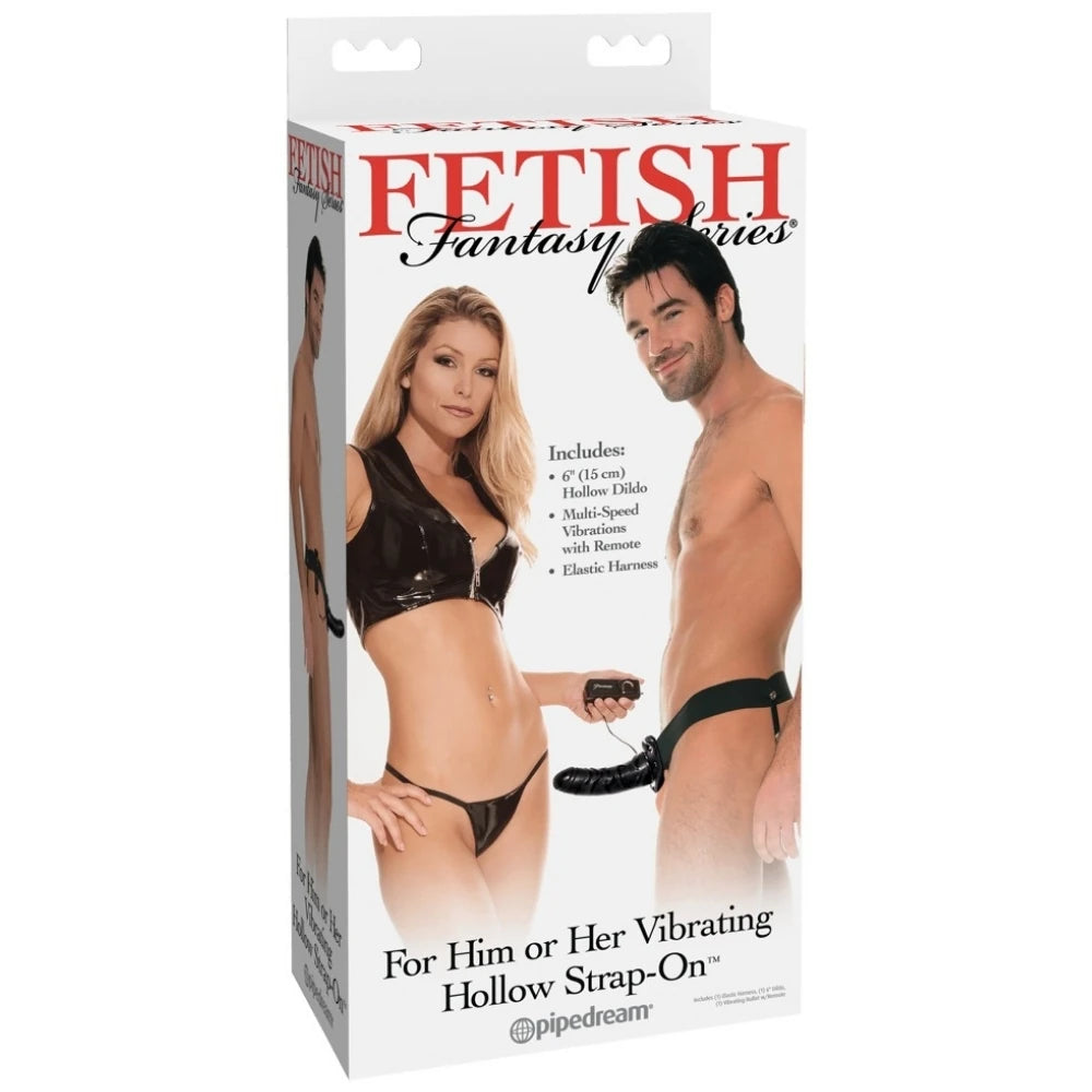 Pipedream Fetish Fantasy Series For Him Or Her Vibrating Hollow Strap-On